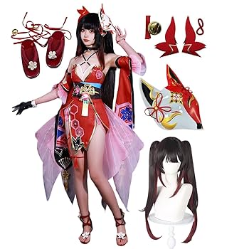 崩壊:スターレイル　花火　コスプレ衣装　ウィッグ　一式　スタレ 猫屋 崩壊スターレイル 花火 コスプレ衣装 ウィッグ・靴追加可